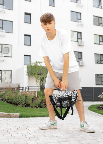 Чоловіча поясна сумка бананка принт "Graphity" Sambag (323159297)