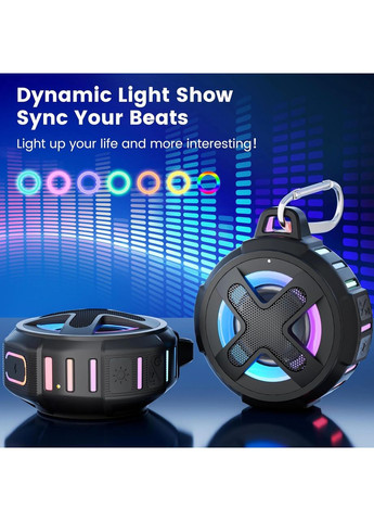 УЦІНКА! Bluetooth-колонка XLEADER X8 (2-е покоління) Оновлена для душу, сертифікована водонепроникність IP67, професійний звук Xlear (370268808)