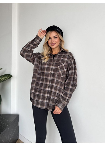 Жіноча фланелева сорочка в клітку Fashion (364486033)