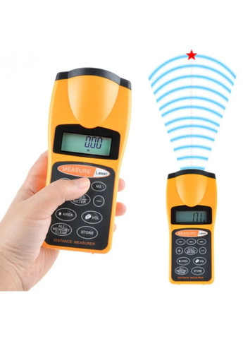 Ультразвукова рулетка далекомір Ultrasonic CP-3007 + лазер + термометр No Brand (332635626)
