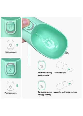 Портативна поїлка-бутилка для собак та кішок No Brand (362136106)