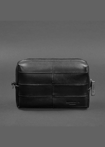 Кожаная косметичка-несессер 3.1 черный краст (A-027456) BlankNote (329742862)