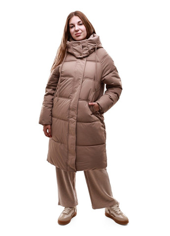 Бежева зимня куртка зимова жіноча No Brand
