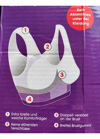 Блакитний топ безшовний топ-бюстгальтер figur body super-bh без кісточок 40/42,44/46,xxl Lingerie без кісточок