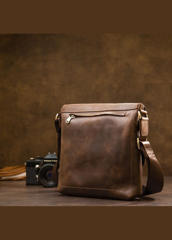 Сумка чоловіча шкіряна через плече 11432 Коричневий Grande Pelle (302008975)