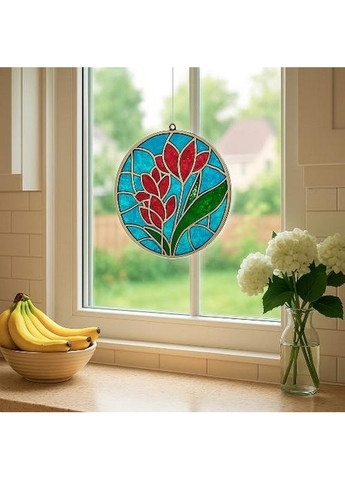 Набор для витражной живописи по номерам "Весенние цветы" FDSGK-06 Fabrika Decoru (364551219)