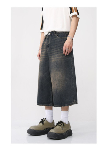 Широкие джинсовые шорты Baggy No Brand (337170613)