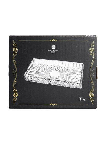 Блюдо для закусок стеклянное 24,5*20,5*2 см прямоугольное HP-YH-54 Yiwu (353504059)