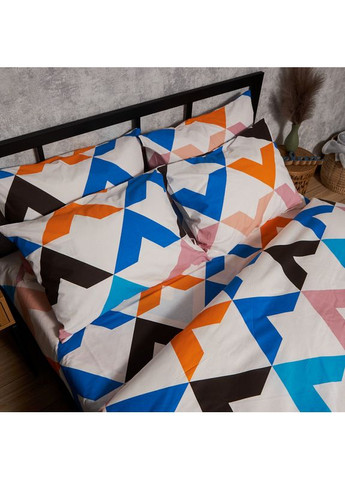 Комплект постільної білизни Бязь Gold Люкс Сімейні 160х220х2 наволочки 2х50х70 (MS-820008991) Moon&Star Color Clash (356113375)