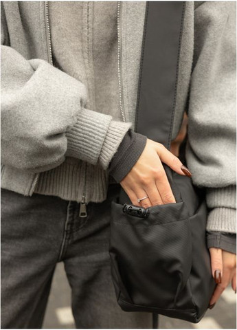 Жіноча тканинна сумка Чорна (7320321325) Sambag (360965559)