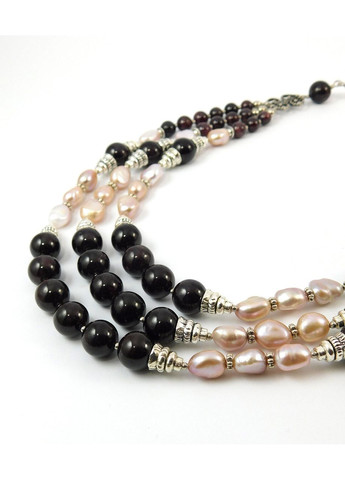 Ожерелье "Волшебный акцент" Жемчуг, Гранат Fursa fashion (322818833)