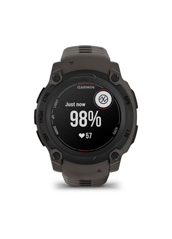 Смарт-годинник Instinct 3 50mm Tactical Solar Black with Charcoal Silicone Band (010-02935-90) Garmin (366831980)