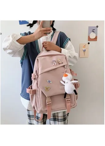 Женский повседневный рюкзак, школьный рюкзак 1338 Pink No Brand (362475043)