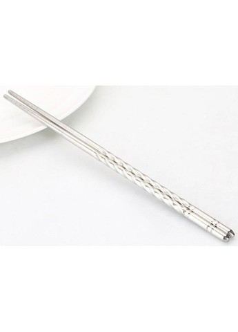 Многоразовые палочки для суши и еды из нержавеющей стали 1 пара в подарочной коробочке No Brand (362135499)