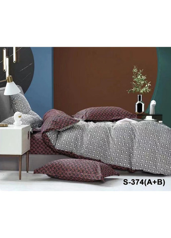 Постельное белье сатин евро Геометрия натуральный хлопок комплект для спальни постельное белье ProDobro (369378098)