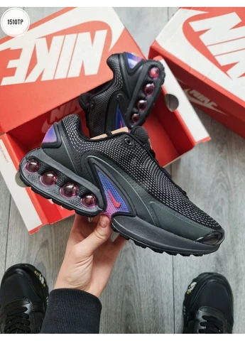 Черные летние кроссовки nike air max dn all night black purple найк аир макс дн No Brand
