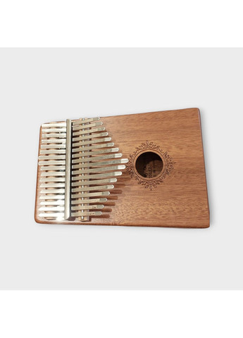 Калімба з резонатором Kalimba на 17 язичків Ручне фортепіано Коричневий з Візерунком K-17-12KD No Brand (371772693)