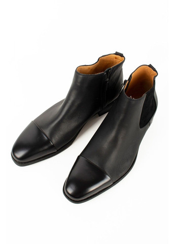 Черные ботинки кожаные spencer hart No Brand