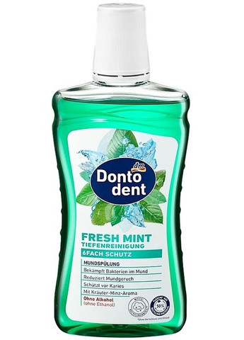 Ополаскиватель для полости рта "Свежая мята" Fresh Mint 500ml (1481765-33459135) Dontodent (368648903)