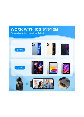 Мікрофон для iPhone/iPad 8-контактний приймач Black (PU645B) Puluz (400415219)