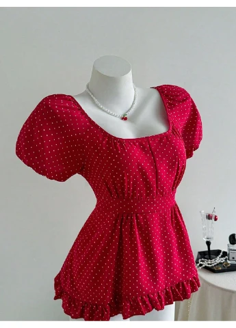 Красная блуза SHEIN