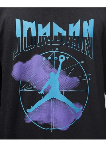 Черный демисезонный лонгслив Air Jordan