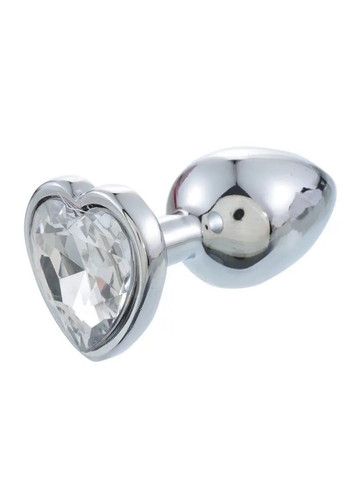 Комплект металлических анальных пробок с стразами в форме сердечка ( размер S, M, L ) We Love (284278667)