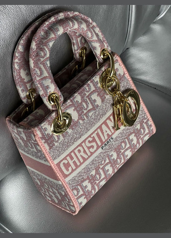 Крістіан Діор Lady small сумочка (рожевий класика) No Brand (322415456)