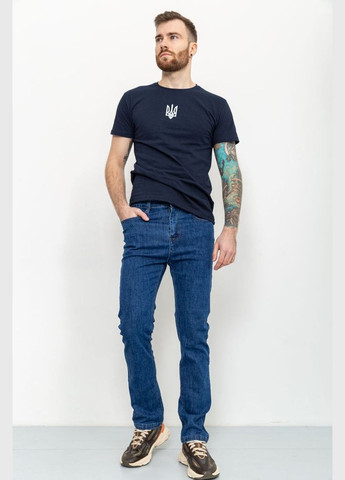 Синие демисезонные джинсы мужские демисезонные, цвет синий, Ager