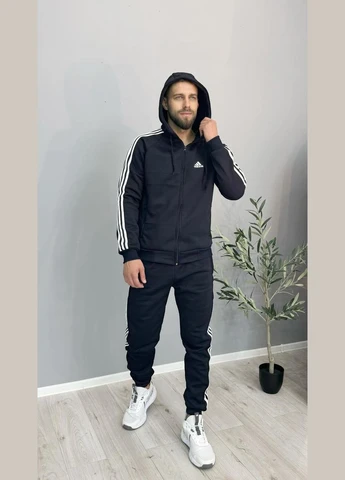 Спортивный костюм унисекс с капюшоном adidas синий No Brand (353849029)