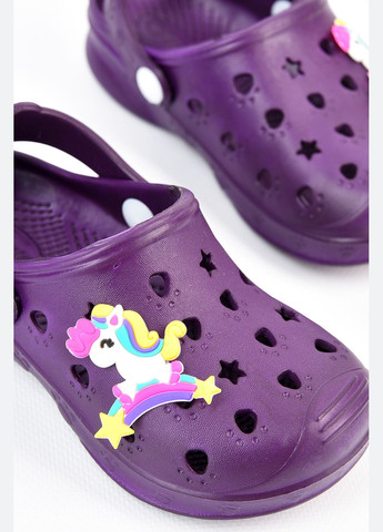 Кроксы детские темно-фиолетового цвета Let's Shop (317318914)