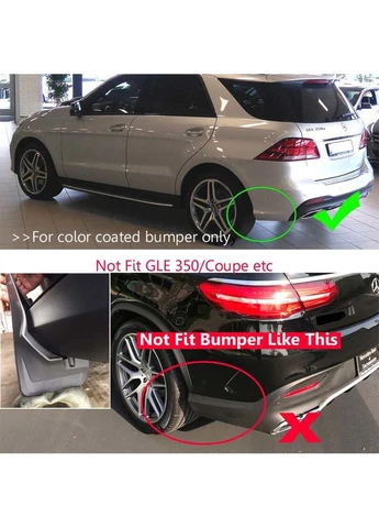Задние оригинальные брызговики для GLE W166 (бампер в цвет кузова) для Mercedes GLE/ML сlass W166 2011-2018 гг Dongmart (392209810)
