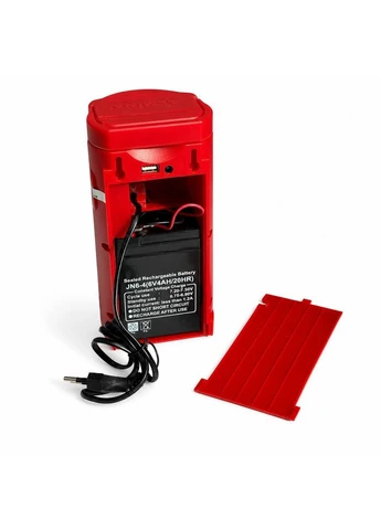 Акумуляторний LED-ліхтар з 24 світлодіодами та USB-виходом Червоний (M1158) Almina (404063313)
