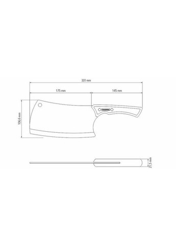 Ножтесак Churrasco Black 178 мм 22845/107 Tramontina (292310812)