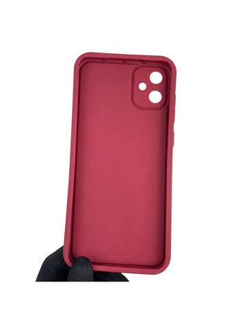 Чохол силіконовий Soft Touch з 3D принтом жіночим для Galaxy A05 (SM-A055) бордовий (Повний захист камери) Samsung (373670534)