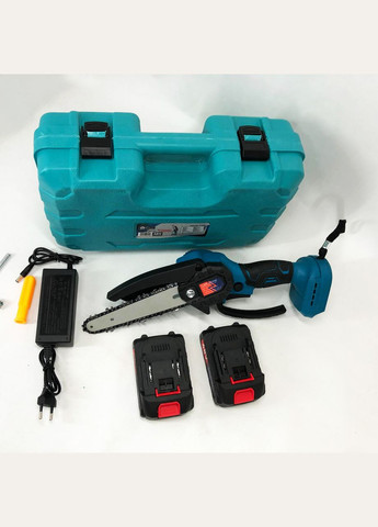 Акумуляторна ланцюгова міні пила 6" (15 см) 24V для обрізання дерев та розпилу дров, по дереву Domotec (364666045)