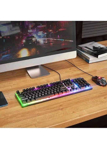 Комплект (клавіатура + миша) GM18 RGB Gaming Combo [93368] Hoco (399680529)