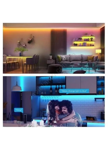 Светодиодная лента, white (H615A3A3) Govee H615A LED 5.0m, RGB, WI-FI/Bluetooth, microphone (389995409)