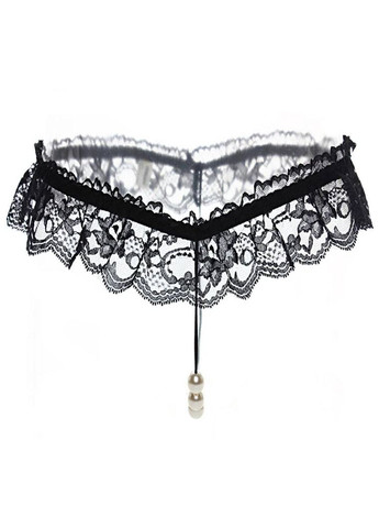 Женские кружевные стринги с жемчугом. No Brand (341730497)