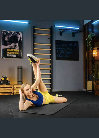 Коврик для йоги TX-018NGM NBR 1см 180х60 черный TREX Sport (322415217)