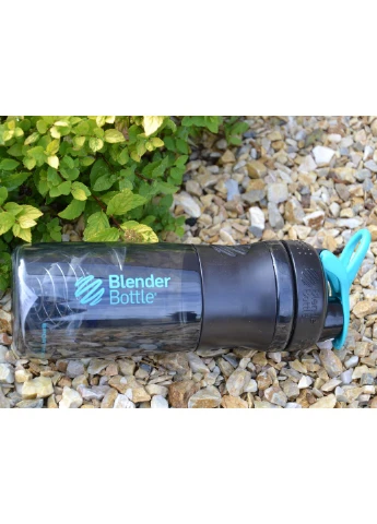 Шейкер спортивний (пляшка) BlenderBottle SportMixer Flip 28oz/820ml Black/Teal Blender Bottle (395013951)