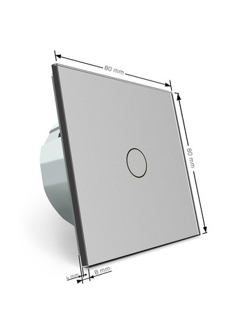 Сенсорный выключатель 1 сенсор стекло (VL-C701-15) Livolo (370971086)