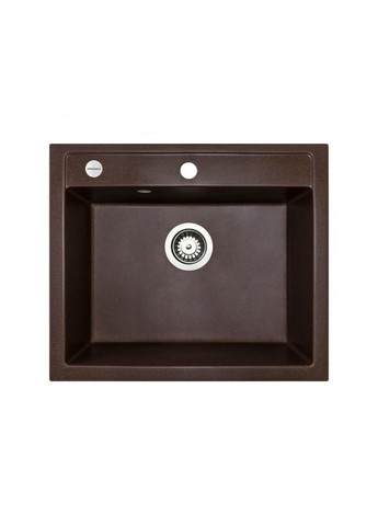 Кухонная мойка из искусственного камня/кварцевая 590х495х200 мм, квадратная PRIZMA Коричневый (30950590495) Adamant (368157246)