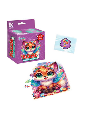 Дитячі пазли з сюрпризом "Лисеня" VT8030-10, 180 деталей Vladi toys (369173014)