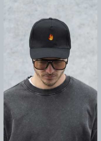 Кепка бейсболка тракер з принтом Fire Black Without (340947279)