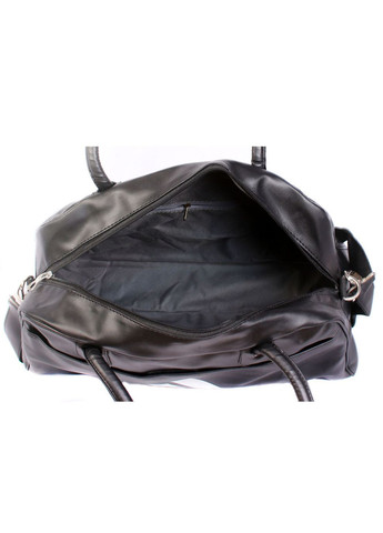 Дорожная сумка из искусственной кожи 30308 черная No Brand (370848373)