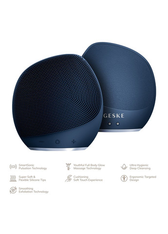 Ультразвукова щітка для тіла та інтенсивний пілінг Sonic Body Brush&Intensive Exfoliator 7в1 midnight GESKE (341525982)