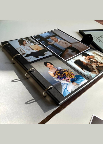 Дерев'яний фотоальбом "Щасливі Моменти" Розмір альбому 34х32.5 см, 50 - сторінок,250 фото FILWOOD No Brand (340112055)