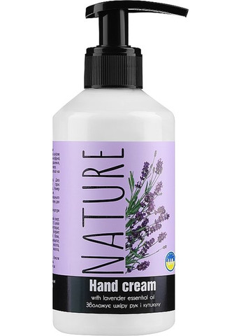 Крем для рук с маслом лаванды Nature 300ml (1045127-31935751) BIOTON COSMETICS (368661785)