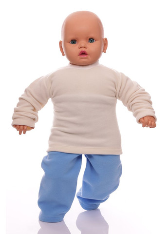 Синий зимний костюм с длинным рукавом для мальчика флисовый слон синий 68 см (26358) BABYKROHA